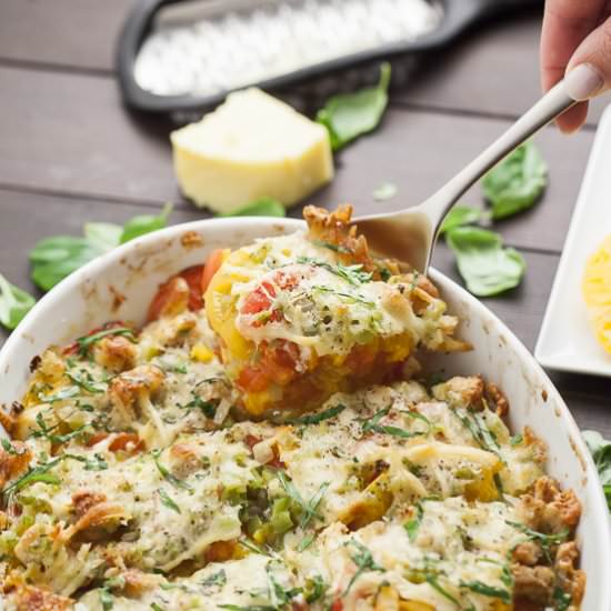 Heirloom Tomato Bake - Recipe photo by laughterandlemonade