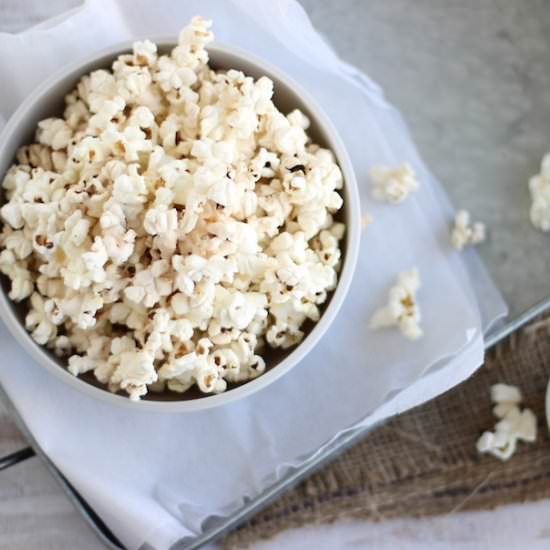 Award-worthy Coconut Popcorn - Recipe photo by TheFitFoodie