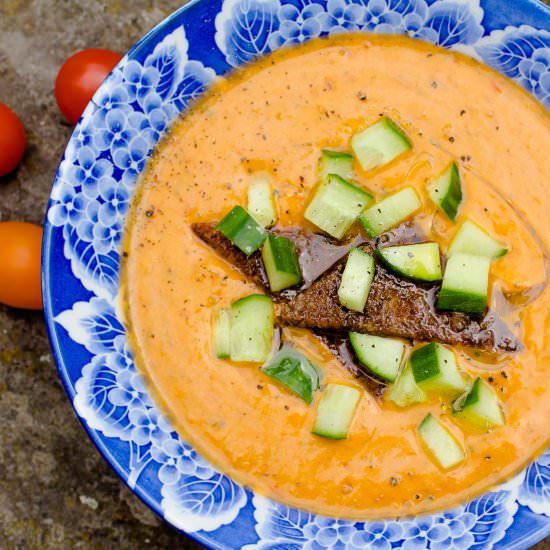 The perfect gazpacho - Recipe photo by JENNIFERMEDHURST