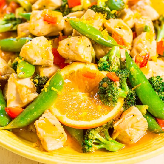 One-Skillet Orange Chicken w/ Veg - Recipe photo by Averie
