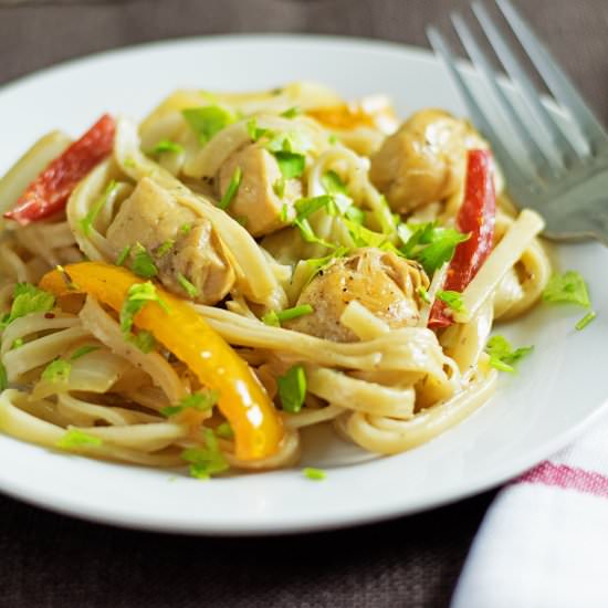 Chicken Scampi - Recipe photo by The Kitchen Wife