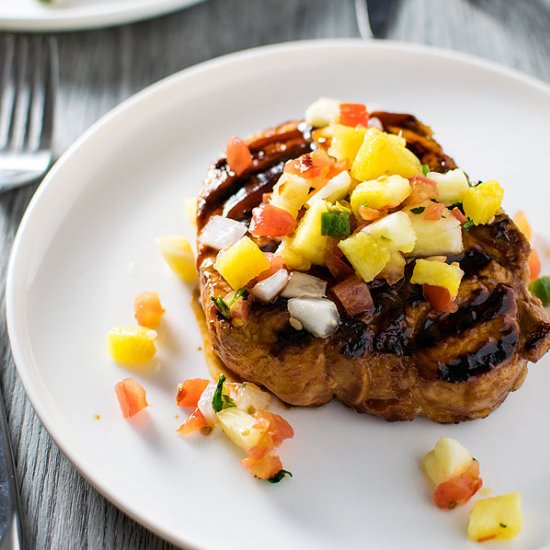 Grilled BBQ Pork Chops - Recipe photo by homemadehooplah