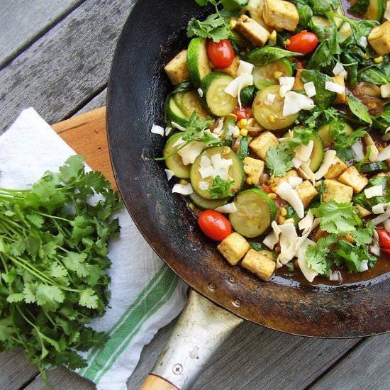 Summer Vegetable Coconut Curry - Recipe photo by Jackie Newgent