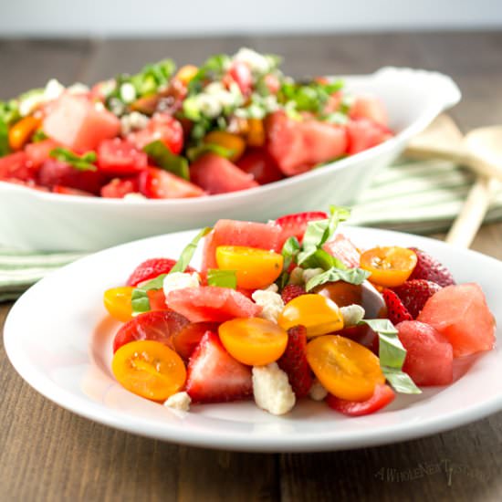 Watermelon Salad - Recipe photo by awholenewtwist.com