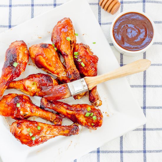 Easy Oven Baked Honey BBQ Chicken - Recipe photo by platingpixels