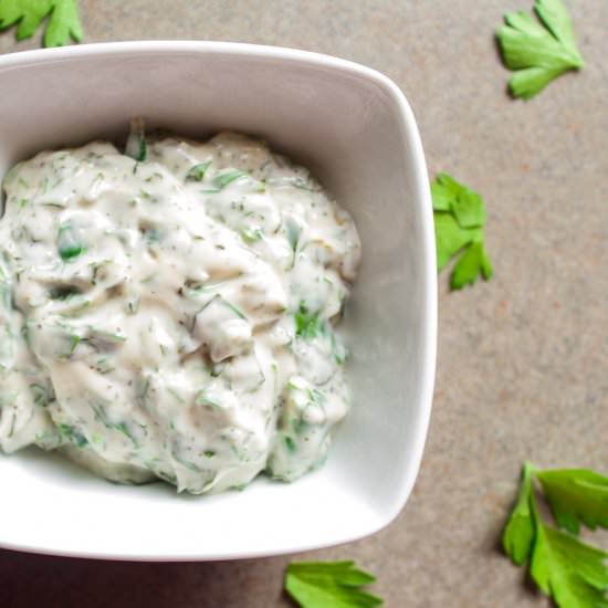 Herbed Mayonnaise - Recipe photo by Lisa G Cooks