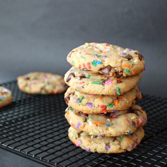 Chocolate Chip Confetti Cookies - Recipe photo by June Burns