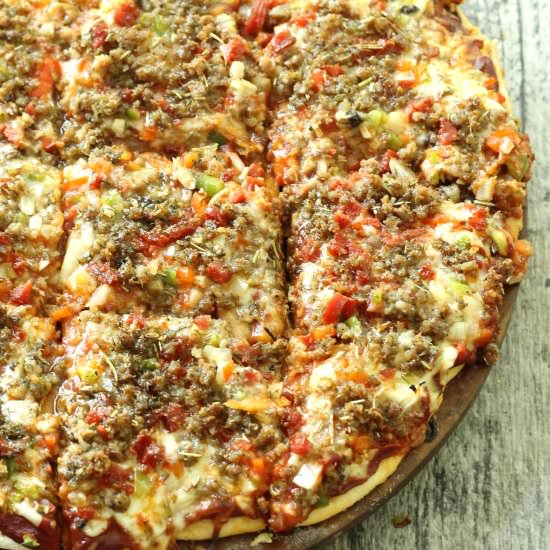 Royal Thin Crust Pizza - Recipe photo by Slyh In The Kitchen