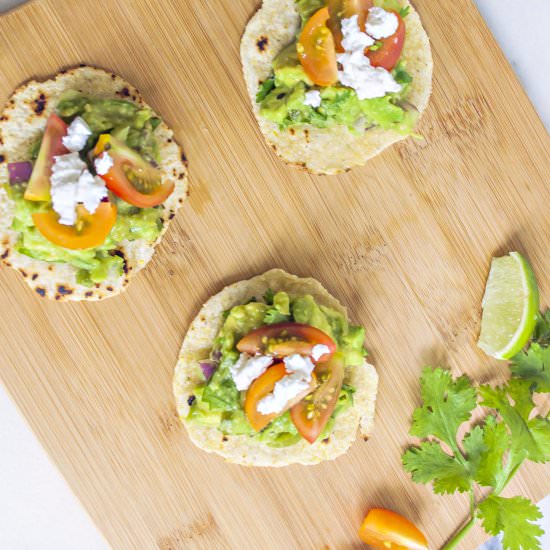 Tomatillo Poblano Guacamole - Recipe photo by Summerfield Delight