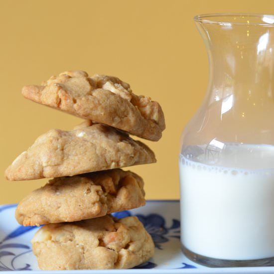 White Toblerone Macadamia Cookies - Recipe photo by bokchoyandbroccoli