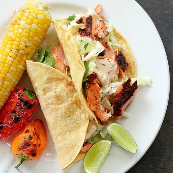 Best Grilled Fish Tacos - Recipe photo by gooddinnermom