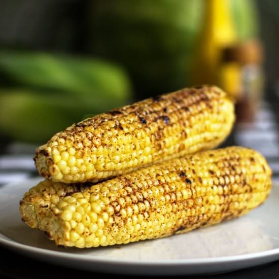 Grilled Corn with Red Chile - Recipe photo by mjskitchen