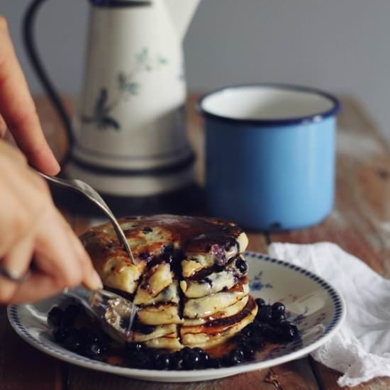 Ricotta Pancakes with Blueberries - Recipe photo by Netqa86