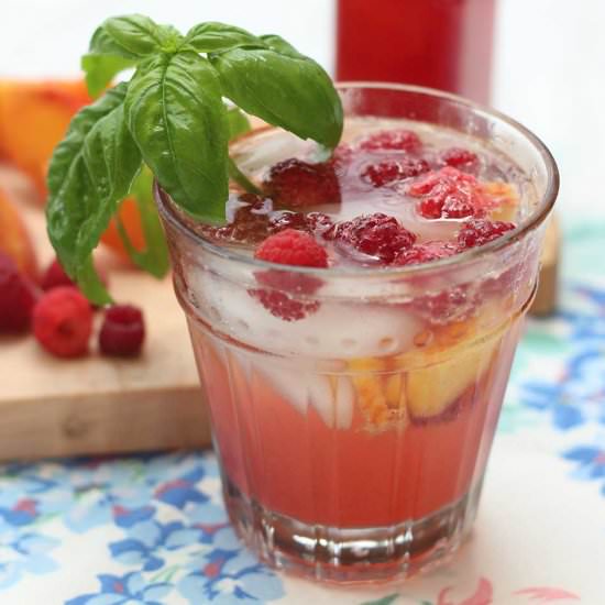 Breakfast Sangria: Fruit and Herbs - Recipe photo by caras garden