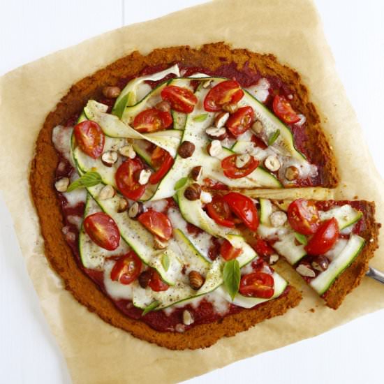 Courgette & Tomato Pizza - Recipe photo by blanblan