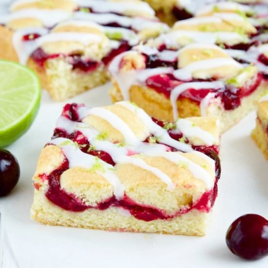 Cherry Cake with Lime - Recipe photo by finefreshfood