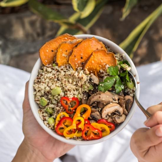 Sweet Potato & Quinoa Power Bowl - Recipe photo by foolproofliving.com