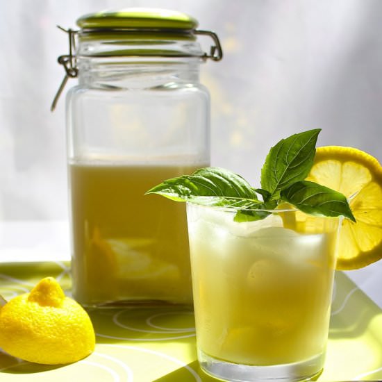 Coconut Basil Lemonade - Recipe photo by the good eats co