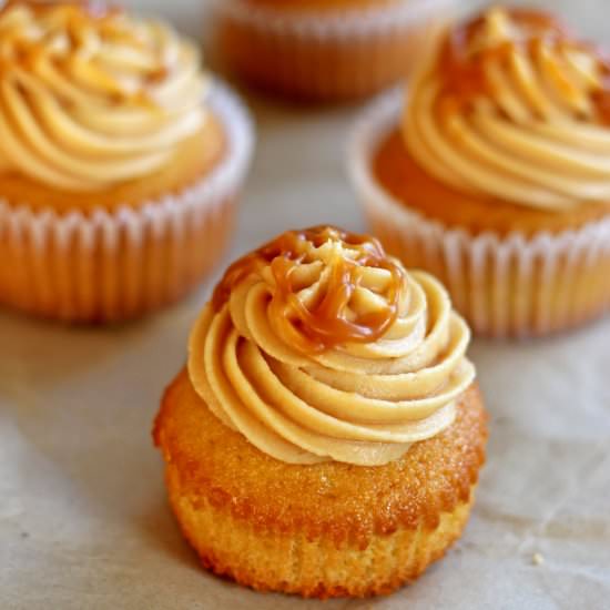 Triple Salted Caramel Cupcakes - Recipe photo by thekiwicountrygirl
