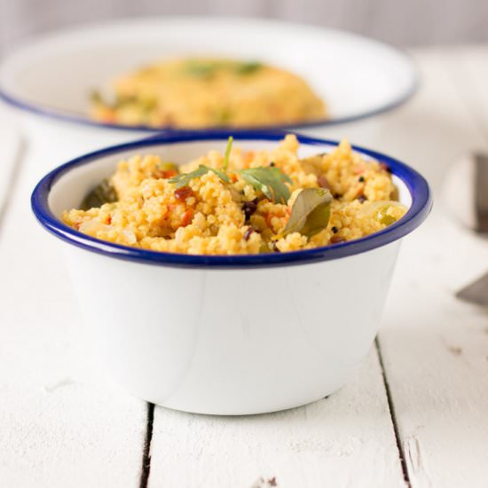 Foxtail Millet Upma - Recipe photo by currytrail