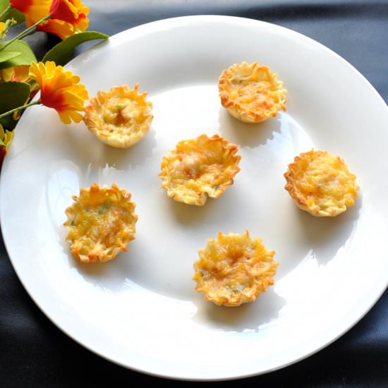 Cheesy Phyllo Bites - Recipe photo by Praba Bubesh