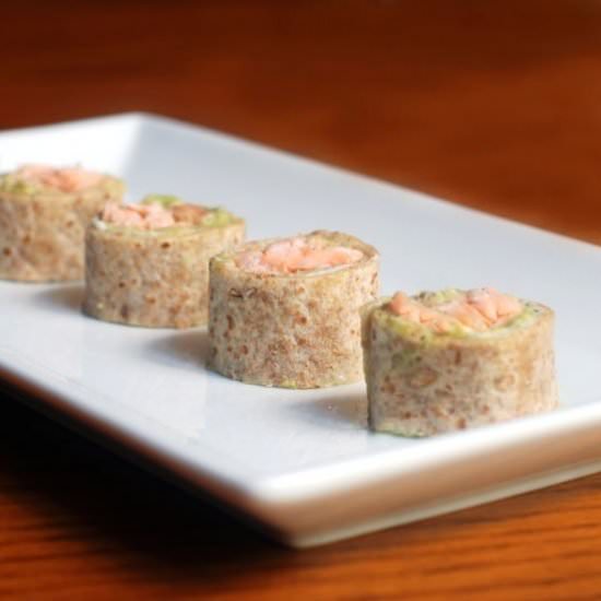 Smoked Salmon and Avocado Pinwheels - Recipe photo by Circle B Kitchen