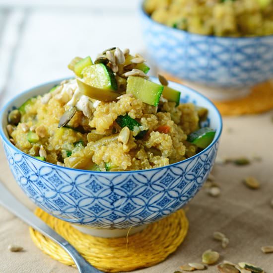Green Curry Quinoa Salad with Beans - Recipe photo by Ina Isst