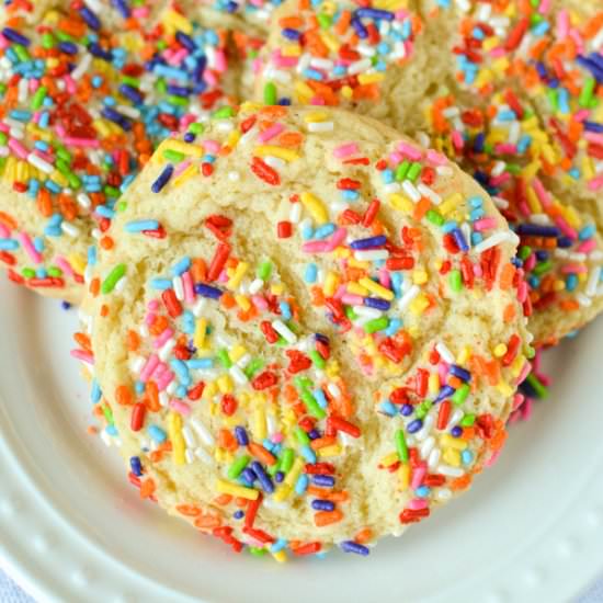 Bakery Style Confetti Cookies - Recipe photo by SprinkledWithJules