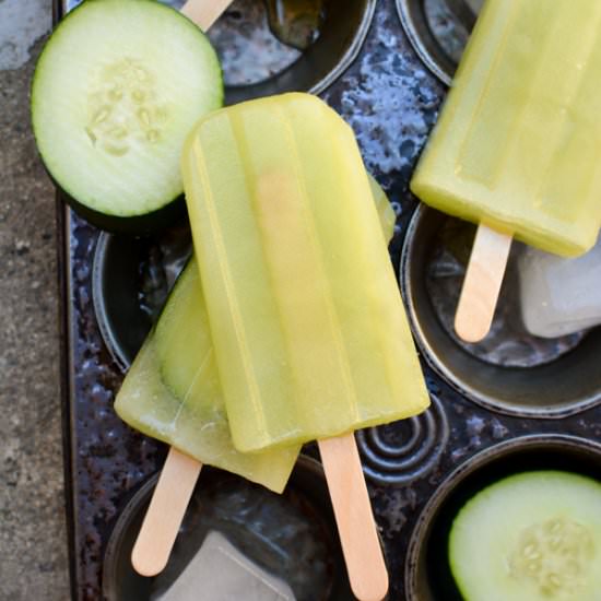 Cucumber Melon Popsicles - Recipe photo by SprinkledWithJules