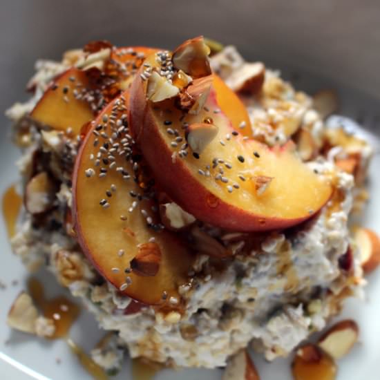 Bircher Muesli with Stone Fruit - Recipe photo by eatnik