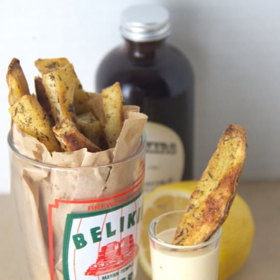Sweet Potato Fries & Smoky Sauce - Recipe photo by Gold Dipped Chaos