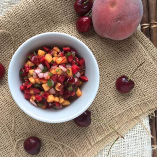 Stone Fruit Salsa - Recipe photo by savourthesenses