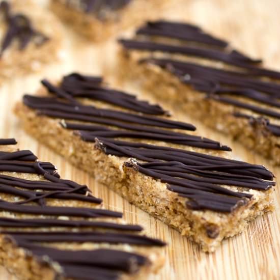 Peanut Butter Protein Bars - Recipe photo by mysanfranciscokitchen