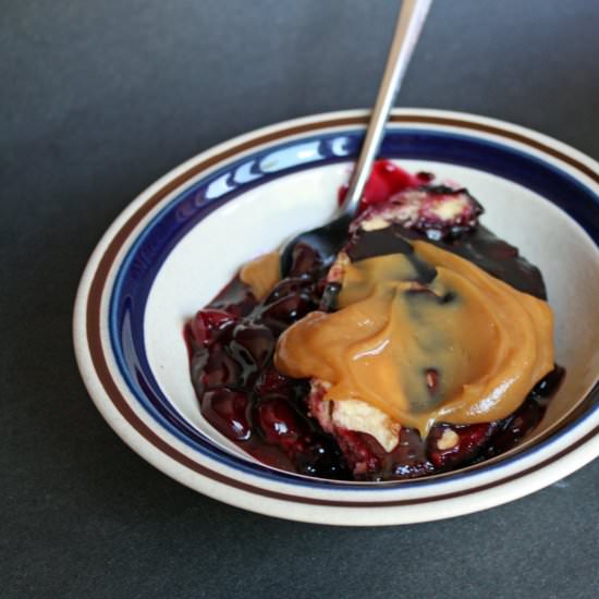 Cherry Berry Peanut Butter Crisp - Recipe photo by June Burns