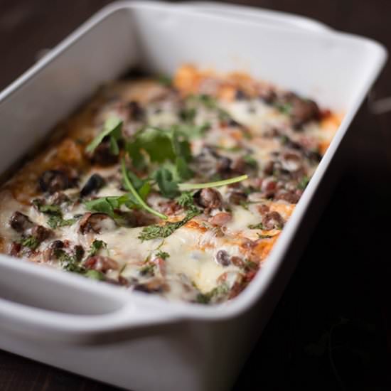 Ground Beef Enchiladas - Recipe photo by asweetpeachef