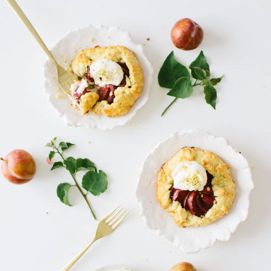 Plum & Lemon Verbena Crostata - Recipe photo by kaleandcaramel