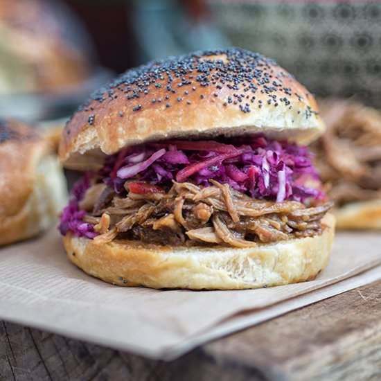 Lazy Slow Cooker Pulled Pork - Recipe photo by supergoldenbakes