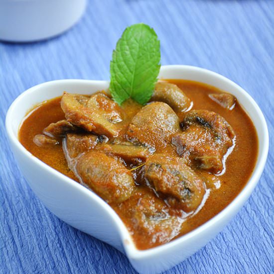 Mushroom Masala - Recipe photo by RachnasKitchen