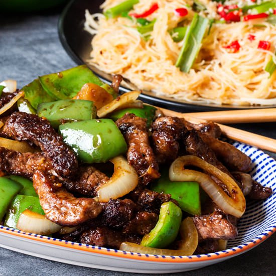 Black Pepper Steak - Recipe photo by KitchenSanctuary