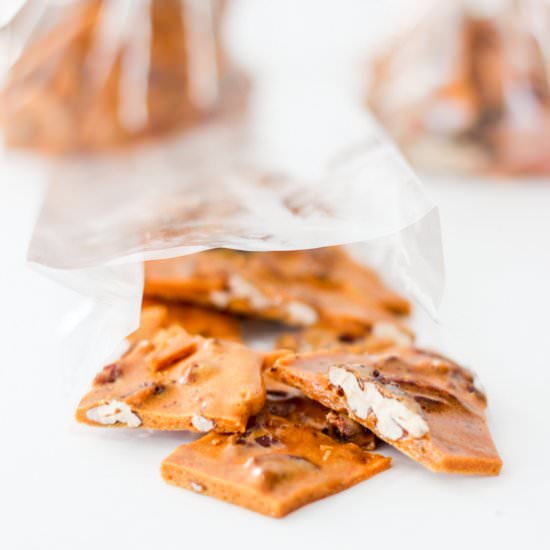 Butter Pecan Brittle - Recipe photo by wrightfamilytable