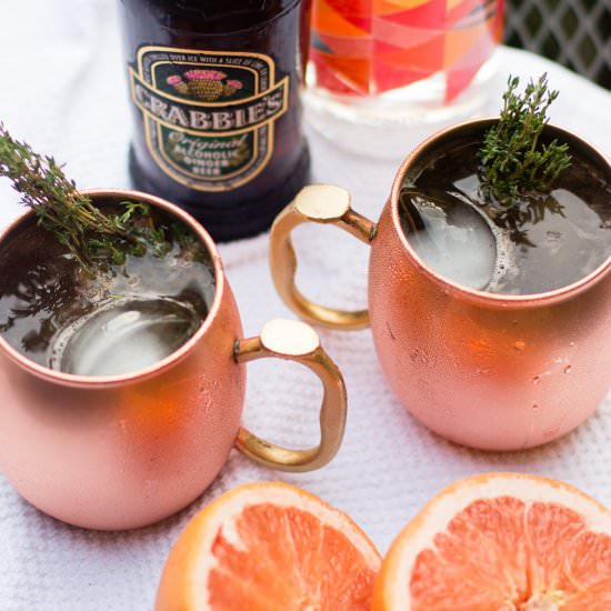 Grapefruit Thyme Mule - Recipe photo by thekentuckygent