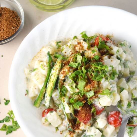 Creamy Cilantro Potato Salad - Recipe photo by naivecookcooks