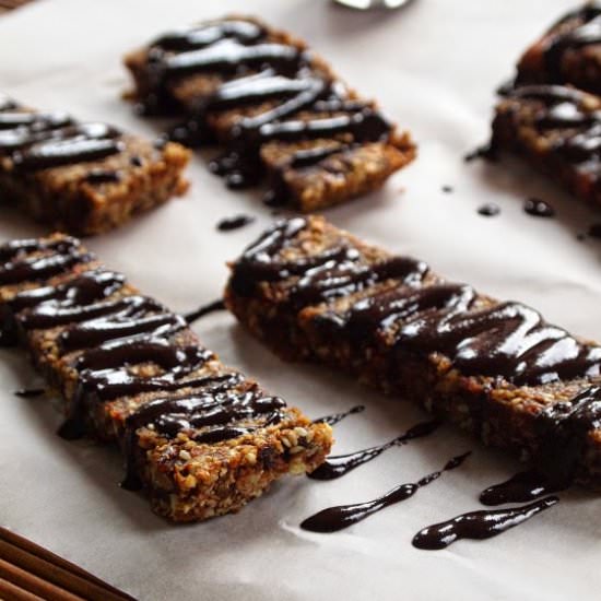 Raw bars - Recipe photo by whipped cream