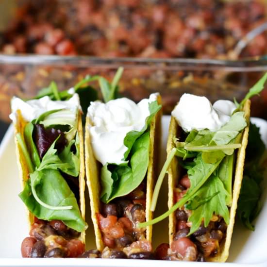 Bean And Cheese Tacos - Recipe photo by Simple Hacks Living