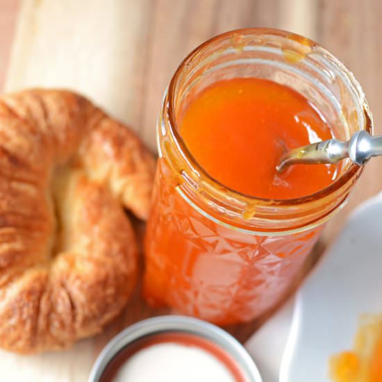 Golden Apricot Jam - Recipe photo by SimpleSeasonal