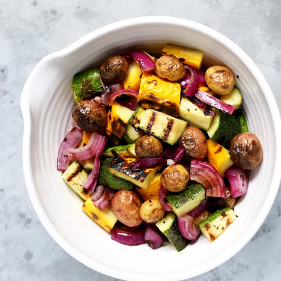 Grilled Potato Salad - Recipe photo by EatSomeWearSome
