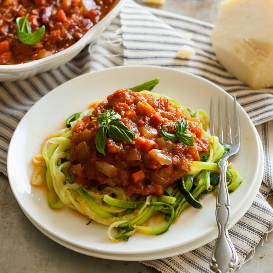 Chunky Marinara Sauce - Recipe photo by My Natural Family