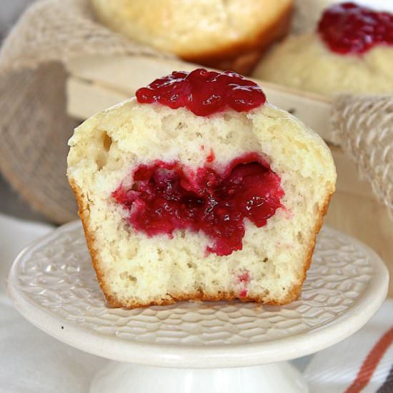 Jelly-Filled Donut Muffins - Recipe photo by thebakermama