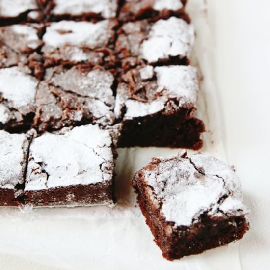 The Best Chocolate Fudge Brownies - Recipe photo by gathering beauty