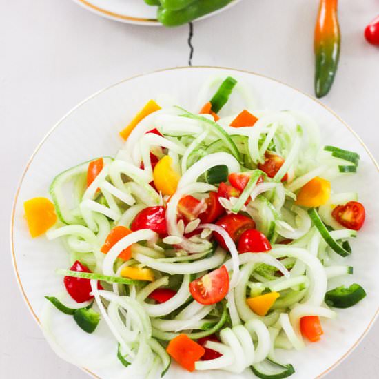 Spicy Cucumber Salad - Recipe photo by BlessHerHeartYall